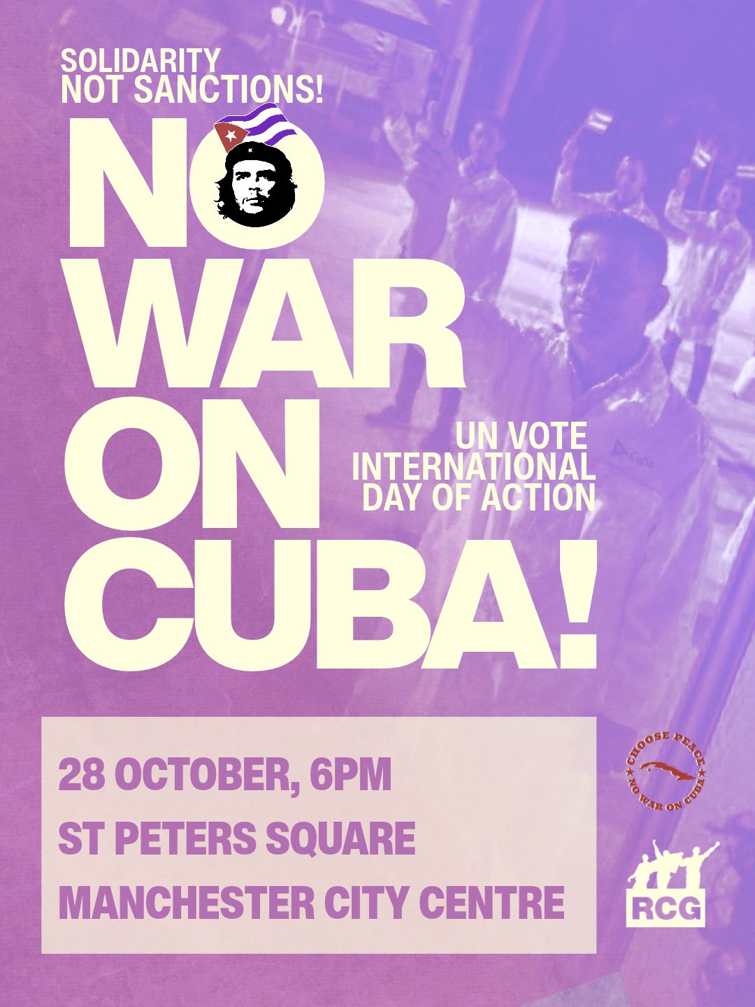 International day of action rally flyer